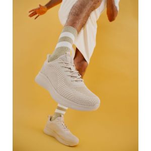 Baskets de running l&eacute;g&egrave;res en mesh homme - 5 Miles - 42 - beige vif - 5 MILES