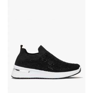Baskets en mesh avec strass femme - Valentina Baldano - 37 - noir standard - VALENTINA BALDA