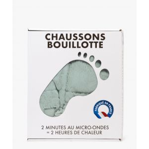 Chaussons bouillotte &agrave; chauffer au micro-ondes - GEMO