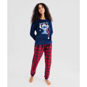 Pyjama de Noël chaud motif Stitch femme - Disney - M - bleu standard - LILO & STITCH