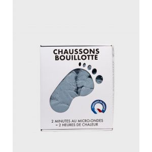 Chaussons bouillotte &agrave; chauffer au micro-ondes - GEMO