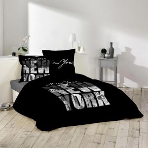 Housse de couette noir gris blanc - Comparer 84 offres