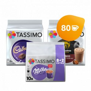 Assortiment Café - Chocolat - 5 packs  Dosettes Tassimo