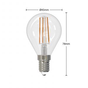 Arcchio Ampoule LED à fil E14 4 W 2 700 K goutte dim x5