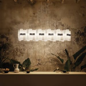 Slamp Suspension LED La Lollo, blanc, 140 cm