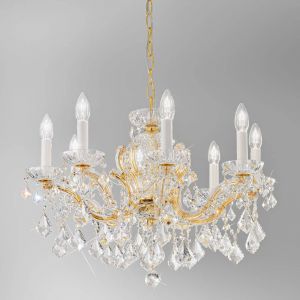 KOLARZ Maria Louise lustre, doré 24 ct, 8 lampes