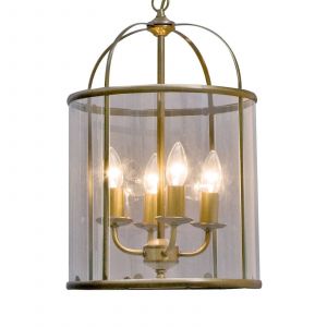 Steinhauer Suspension Pimpernel, &Oslash; 32 cm, bronze, verre transparent