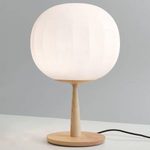 Luceplan lampe de table Lita pied en frêne hauteur 46 cm