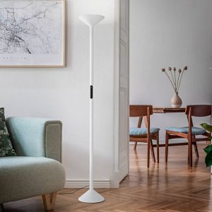 Fabas Luce Lampadaire LED Tratto, blanc, métal, CCT, à intensité variable