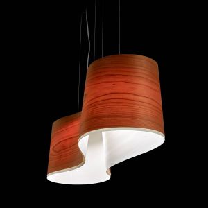 LZF LamPS LZF New Wave suspension, cerisier/ivoire