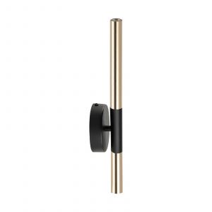 SIGMA Applique murale Sopel Lux, à 2 lampes, noir/doré, hauteur 38 cm