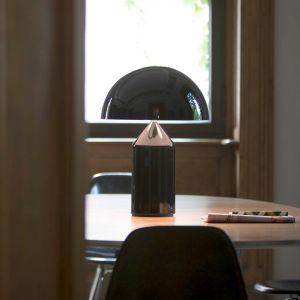 Oluce Atollo lampe à poser avec variateur d'intensité variable Ø50cm bronze