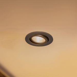 BRUMBERG spot encastr&eacute; LED 38&deg; rond noir 3000K