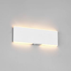 Trio Lighting Applique murale LED rechargeable Conchita, largeur 22 cm, blanche, métal, CCT