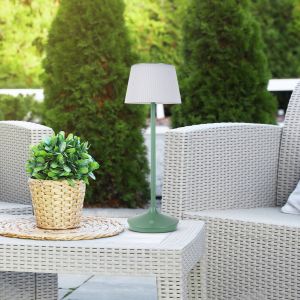 N&auml;ve Lampe table solaire LED Emmi CCT recharge, verte
