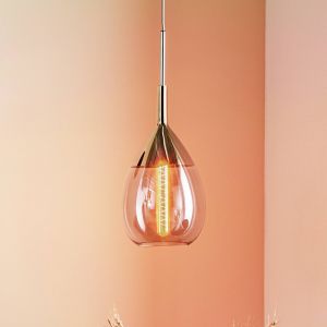 EBB & FLOW Lute suspension platine, verre gris