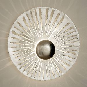Holl&auml;nder Applique LED Pietro, forme ronde, argent&eacute;e