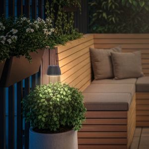 Briloner lampe sur piquet LED RIFFLE MINI, anthracite &Oslash; 9 cm, IP44