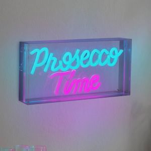 Näve Applique murale LED Prosecco Time transparente 30x15 cm plastique USB RVB