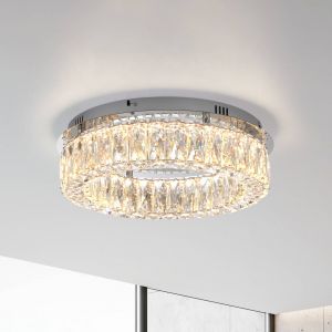 JUST LIGHT. GmbH JUST LIGHT. Plafonnier LED Kulunka, fer, verre cristal