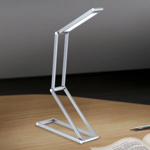 Orion Lampe de table LED rechargeable Falto, anthracite, aluminium, réglable
