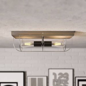 Envostar Neptuna plafonnier, angulaire, &agrave; 2 lampes.