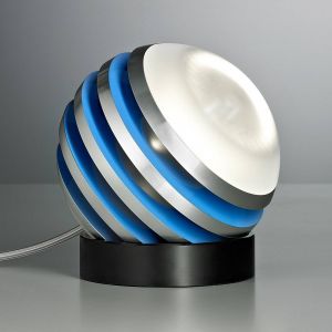 Tecnolumen Lampe à poser LED BULO bleu clair