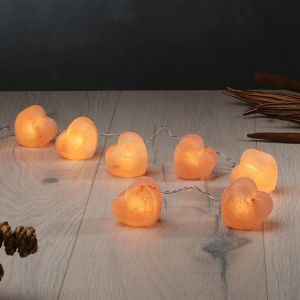 Wagner Life Guirlande lumineuse Cristaux lumineux Cœur, cristaux de sel ambre