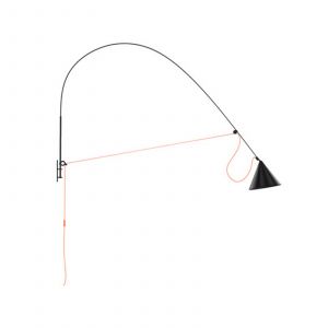 midgard Applique murale LED AYNO XL, noir/orange 2.700 K 220 cm