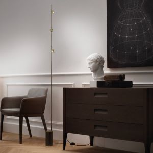 Sil-Lux Lampadaire LED Magnetic, bronze/doré