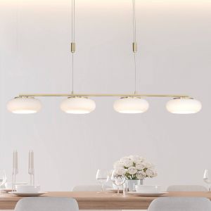Q-Smart-Home Paul Neuhaus Q-ETIENNE suspension LED, x4, laiton