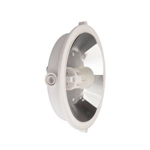 Deko-Light Luminaire pour locaux humides Sotano Retro, blanc, Ø 18 cm, plastique IP44