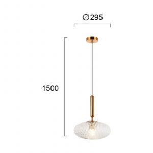 Viokef Suspension Ester en verre, transparente