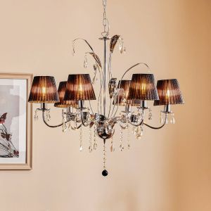 ONLI Lustre Jacqueline, à 6 lampes, noir