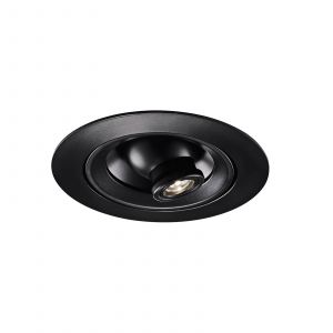 Egger Licht Egger DLS Spot encastr&eacute; LED Riga Zooom, rond, noir, 3000K