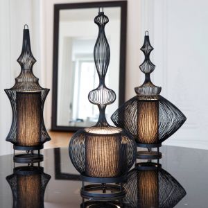 Forestier Impératrice lampe à poser, noire