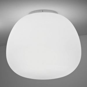 Fabbian Plafonnier blanc doux MOCHI diamètre 45 cm