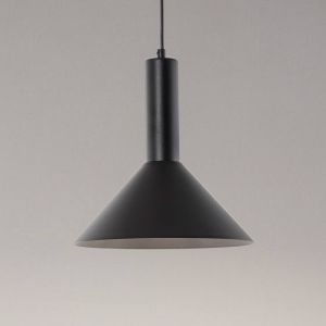 SIGMA Suspension Vitrum cone, noir, métal, Ø 26 cm, E27