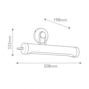 Quintiesse Applique murale WYNWOOD, laiton vieilli, largeur 51 cm, m&eacute;tal, 2 x E27