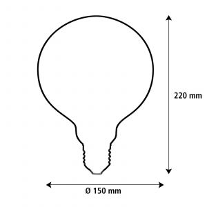 SEGULA LED Elegant Line E27 5W G150 2 200 K Filament &agrave; intensit&eacute; variable