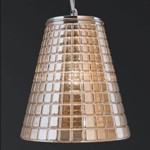 Orion Suspension en verre facett&eacute; au diamant Sarala, amb