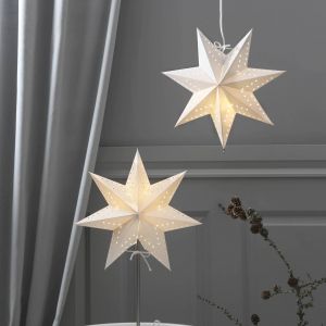 STAR TRADING Étoile en papier Bobo, 7 branches blanc Ø 34 cm