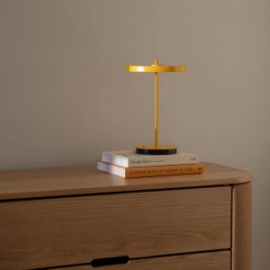 UMAGE lampe &agrave; poser LED rechargeable Asteria Move jaune soleil uni, 31cm