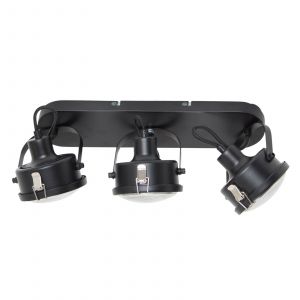 K.S. Verlichting Plafonnier industriel Satellite en noir