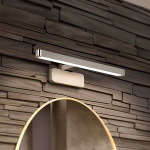 Applique murale LED OSRAM ORBIS DISC BAR, chrome, 40 cm, IP44, CCT