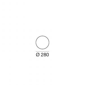 Linea Light Lampe de sol LED Oh !, &Oslash; 28 cm, E27, polycarbonate, blanc