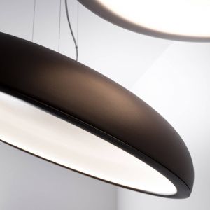 Stilnovo Reflexio LED suspension, Ø46cm, noir