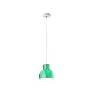 Nemo suspension Lorosae, vert, Ø 20 cm, verre, E27