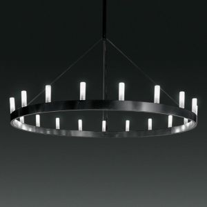 Fontana Arte Lustre Chandelier imposant noir