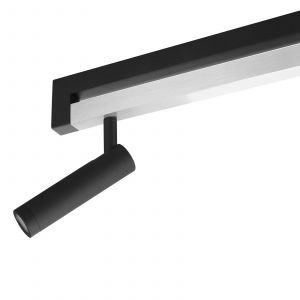 Brilliant Spot pour plafond LED Pulse, noir, 100 cm, métal